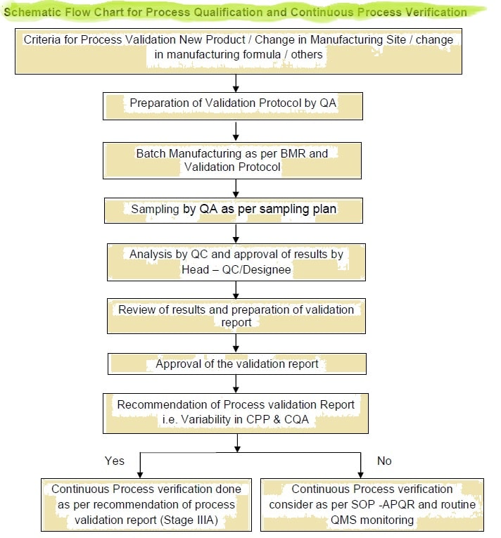 Process Validation Flow Chart